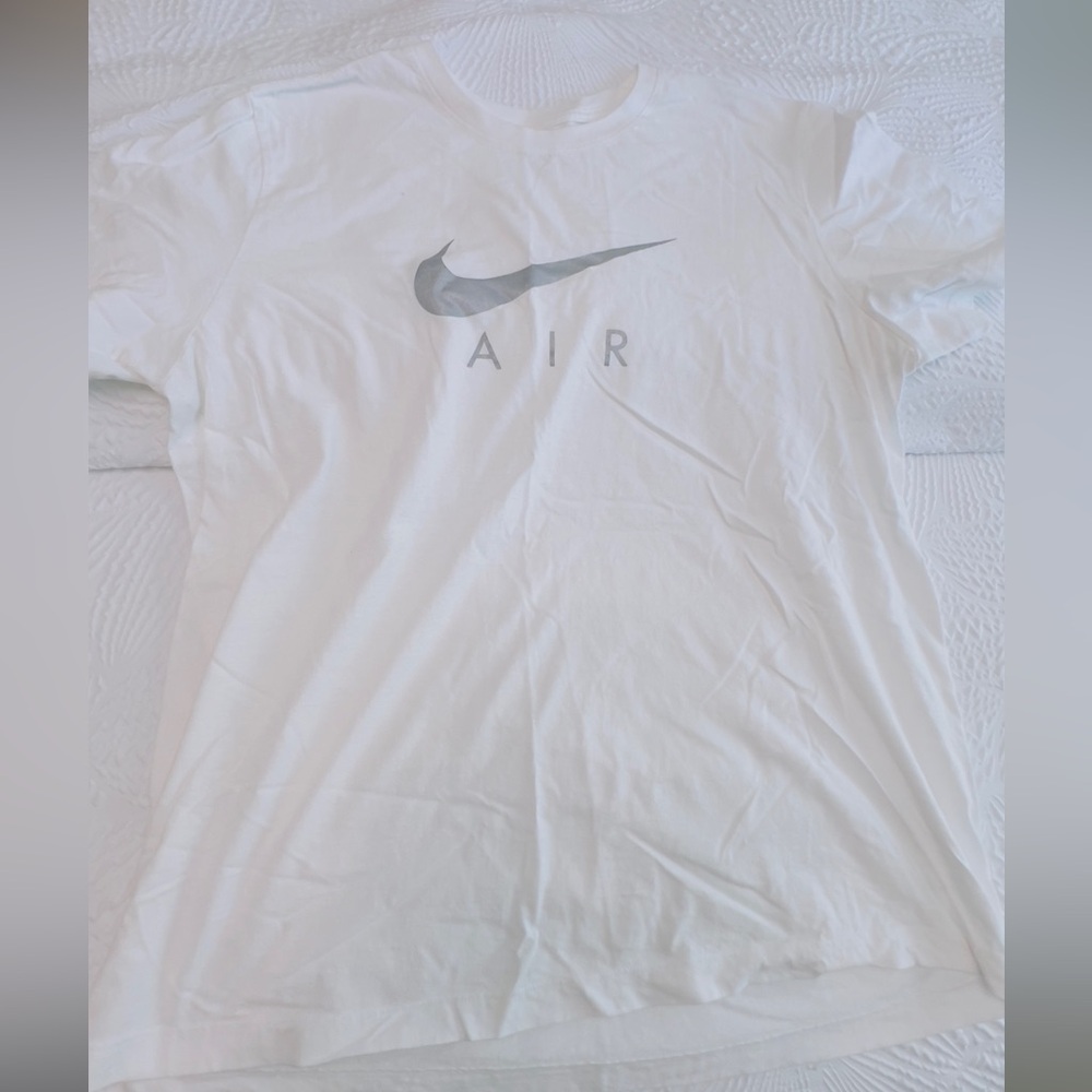 NIKE: Metallic Check T-Shirt - Size XL